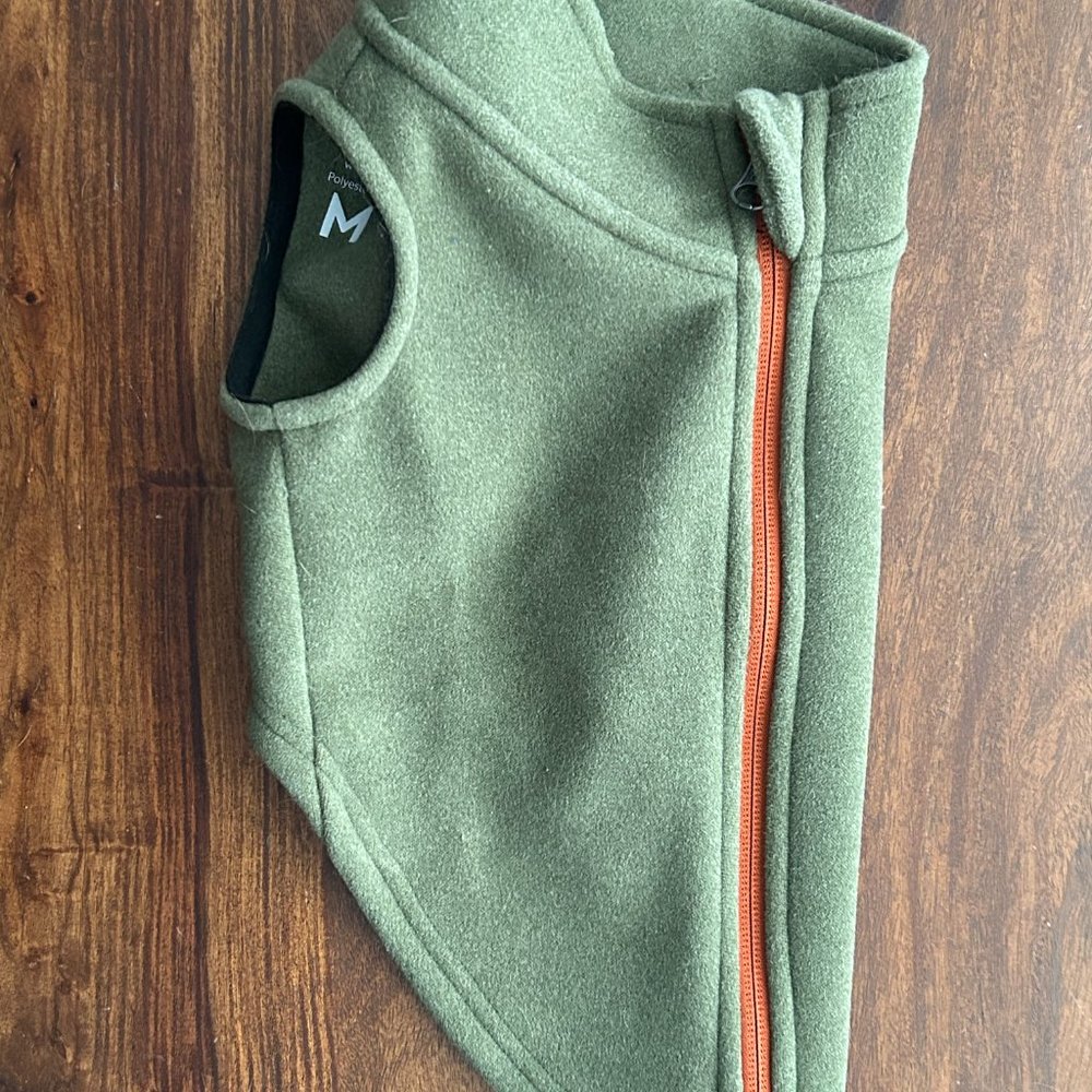 Dog Green Zipper Fleece